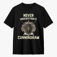 Cunningham Hunting Modern Tartan Crest 2D T-shirt - Never Underestimate Style