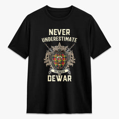 Dewar Tartan Crest 2D T-shirt - Never Underestimate Style