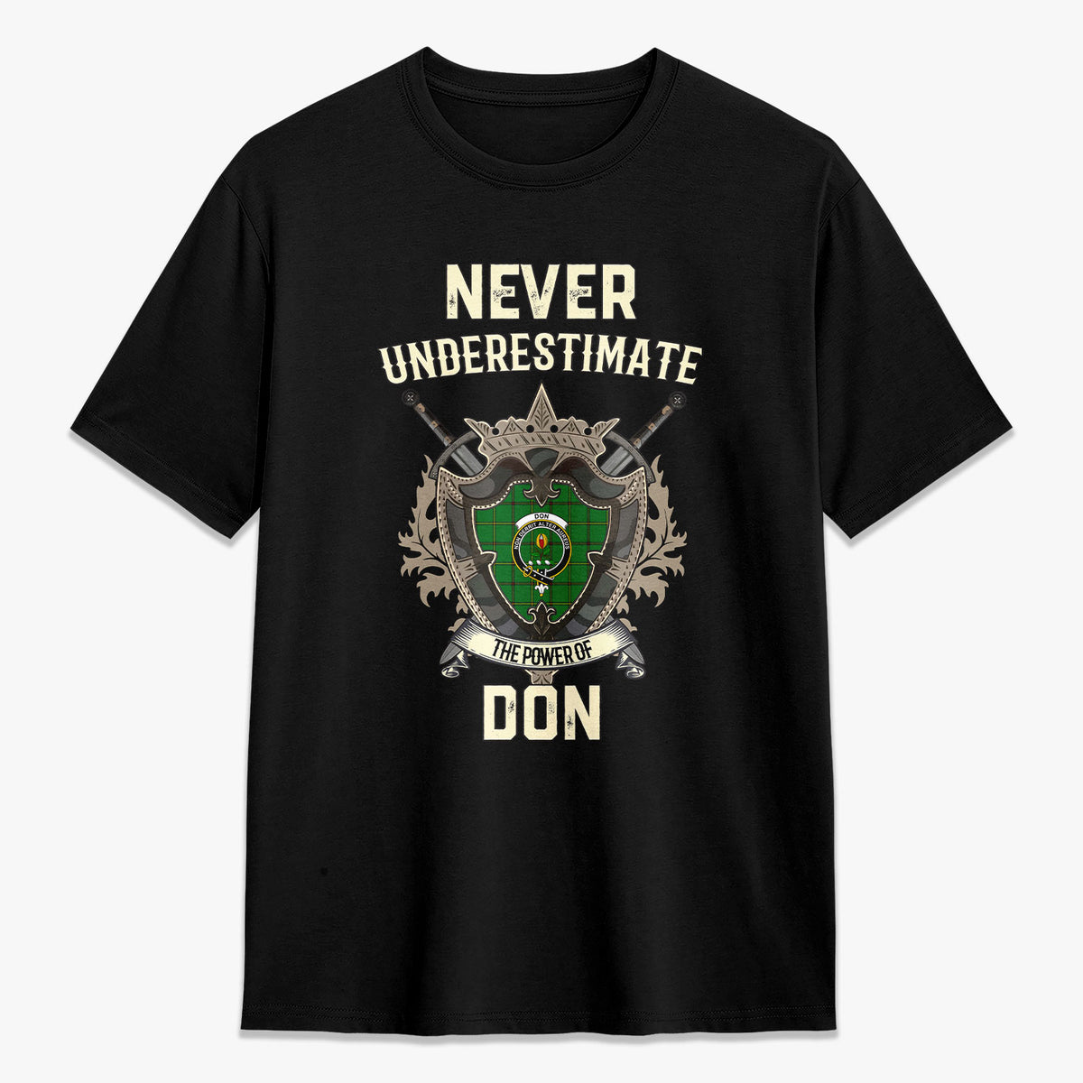Don Tartan Crest 2D T-shirt - Never Underestimate Style