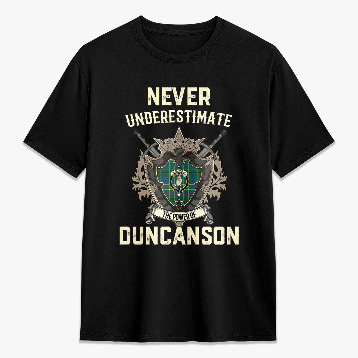 Duncanson Tartan Crest 2D T-shirt - Never Underestimate Style