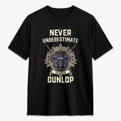 Dunlop Modern Tartan Crest 2D T-shirt - Never Underestimate Style