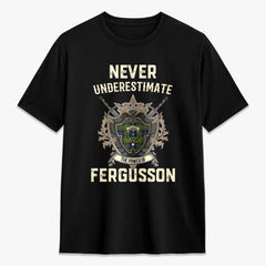 Fergusson Modern Tartan Crest 2D T-shirt - Never Underestimate Style