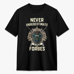 Forbes Ancient Tartan Crest 2D T-shirt - Never Underestimate Style