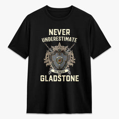 Gladstone Tartan Crest 2D T-shirt - Never Underestimate Style