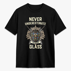 Glass Tartan Crest 2D T-shirt - Never Underestimate Style