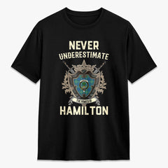 Hamilton Hunting Ancient Tartan Crest 2D T-shirt - Never Underestimate Style