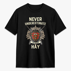 Hay Modern Tartan Crest 2D T-shirt - Never Underestimate Style