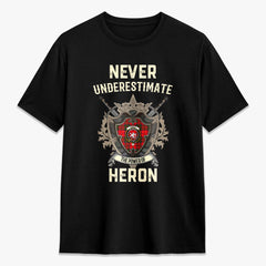 Heron Tartan Crest 2D T-shirt - Never Underestimate Style
