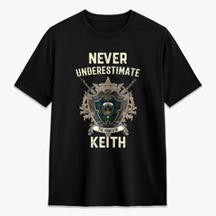 Keith Modern Tartan Crest 2D T-shirt - Never Underestimate Style