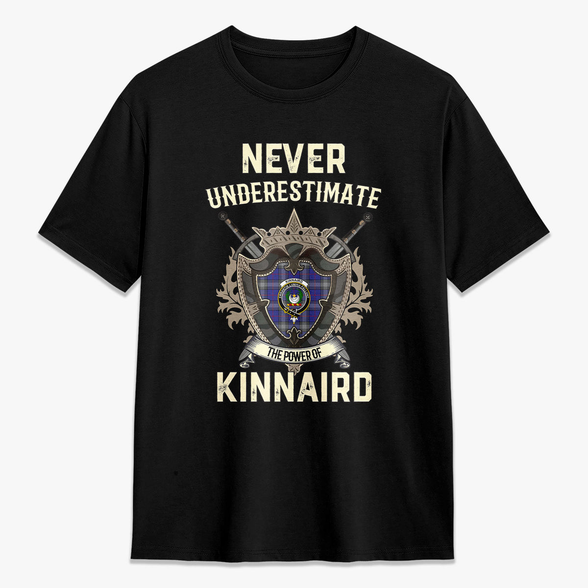 Kinnaird Tartan Crest 2D T-shirt - Never Underestimate Style