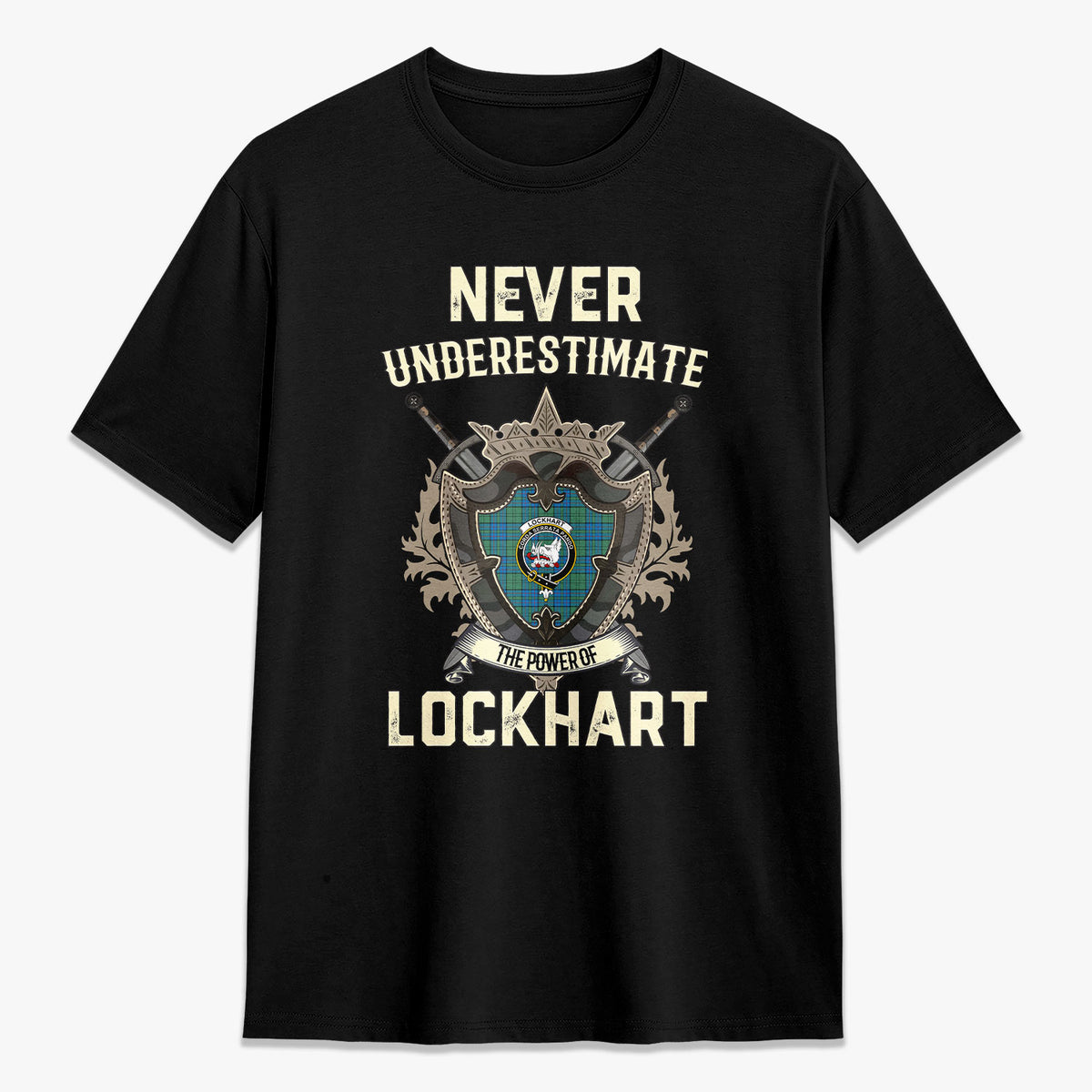 Lockhart Tartan Crest 2D T-shirt - Never Underestimate Style