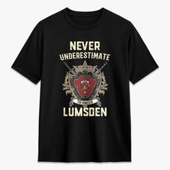 Lumsden Modern Tartan Crest 2D T-shirt - Never Underestimate Style