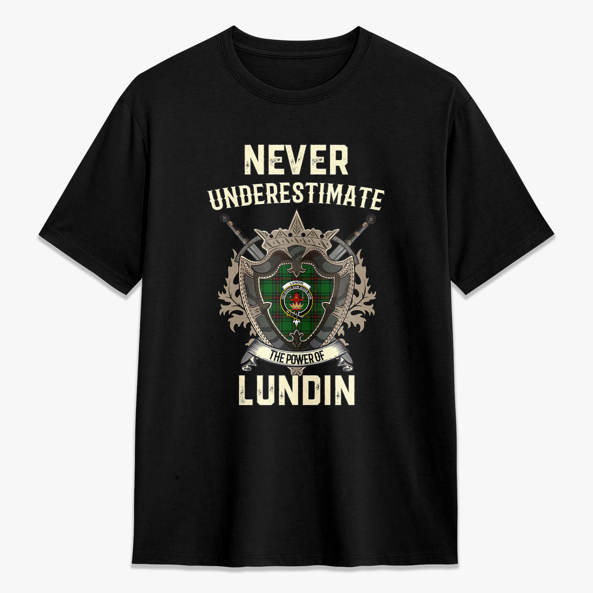 Lundin Tartan Crest 2D T-shirt - Never Underestimate Style