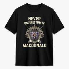 MacDonald Dress Modern Tartan Crest 2D T-shirt - Never Underestimate Style