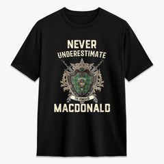 MacDonald Lord of the Isles Hunting Tartan Crest 2D T-shirt - Never Underestimate Style