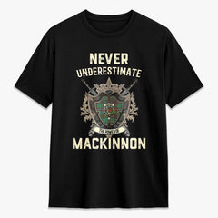 MacKinnon Hunting Ancient Tartan Crest 2D T-shirt - Never Underestimate Style
