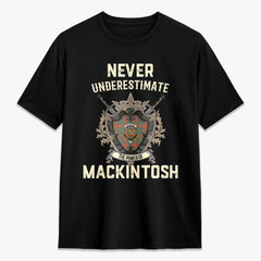 MacKintosh Ancient Tartan Crest 2D T-shirt - Never Underestimate Style