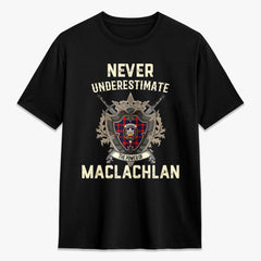 MacLachlan Modern Tartan Crest 2D T-shirt - Never Underestimate Style