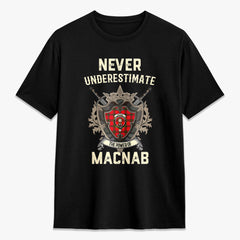 MacNab Modern Tartan Crest 2D T-shirt - Never Underestimate Style