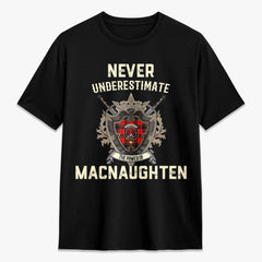 MacNaughten Tartan Crest 2D T-shirt - Never Underestimate Style