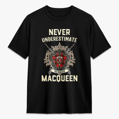 MacQueen Modern Tartan Crest 2D T-shirt - Never Underestimate Style
