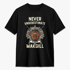 Makgill Tartan Crest 2D T-shirt - Never Underestimate Style