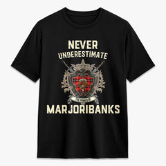 Marjoribanks Tartan Crest 2D T-shirt - Never Underestimate Style
