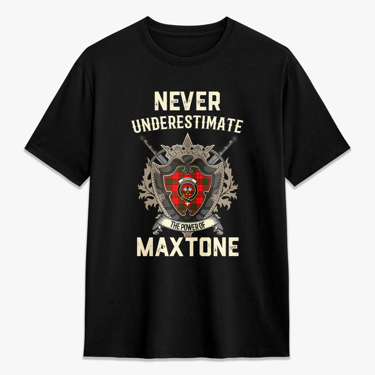 Maxtone Tartan Crest 2D T-shirt - Never Underestimate Style