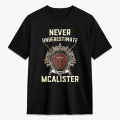 McAlister Modern Tartan Crest 2D T-shirt - Never Underestimate Style