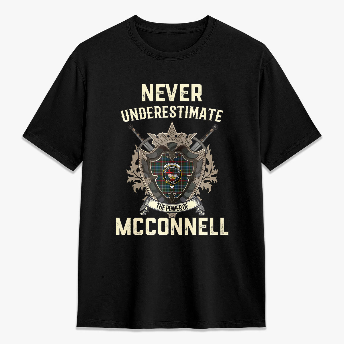 McConnell Tartan Crest 2D T-shirt - Never Underestimate Style
