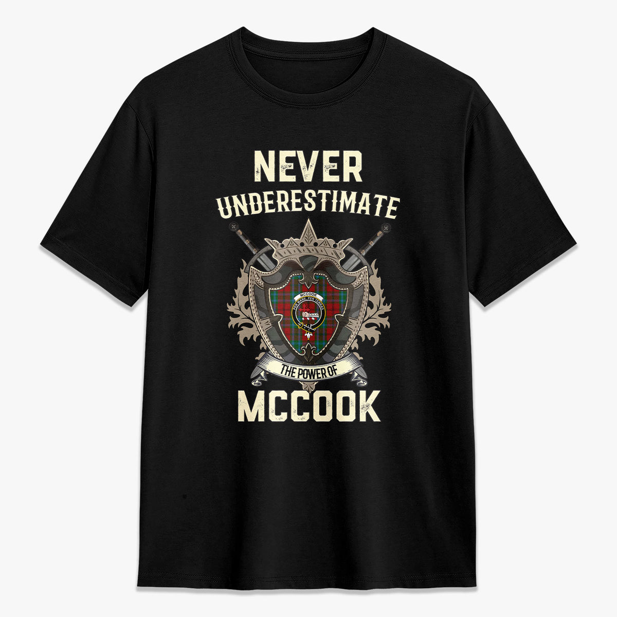 McCook Tartan Crest 2D T-shirt - Never Underestimate Style