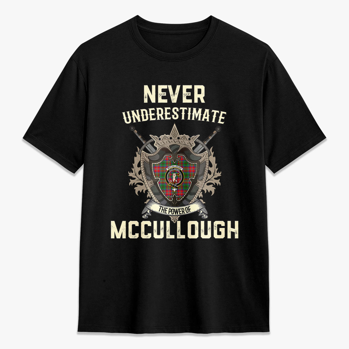 McCullough Tartan Crest 2D T-shirt - Never Underestimate Style