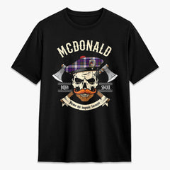 McDonald Dress Modern Tartan Crest 2D T-shirt - Alba Skull Style