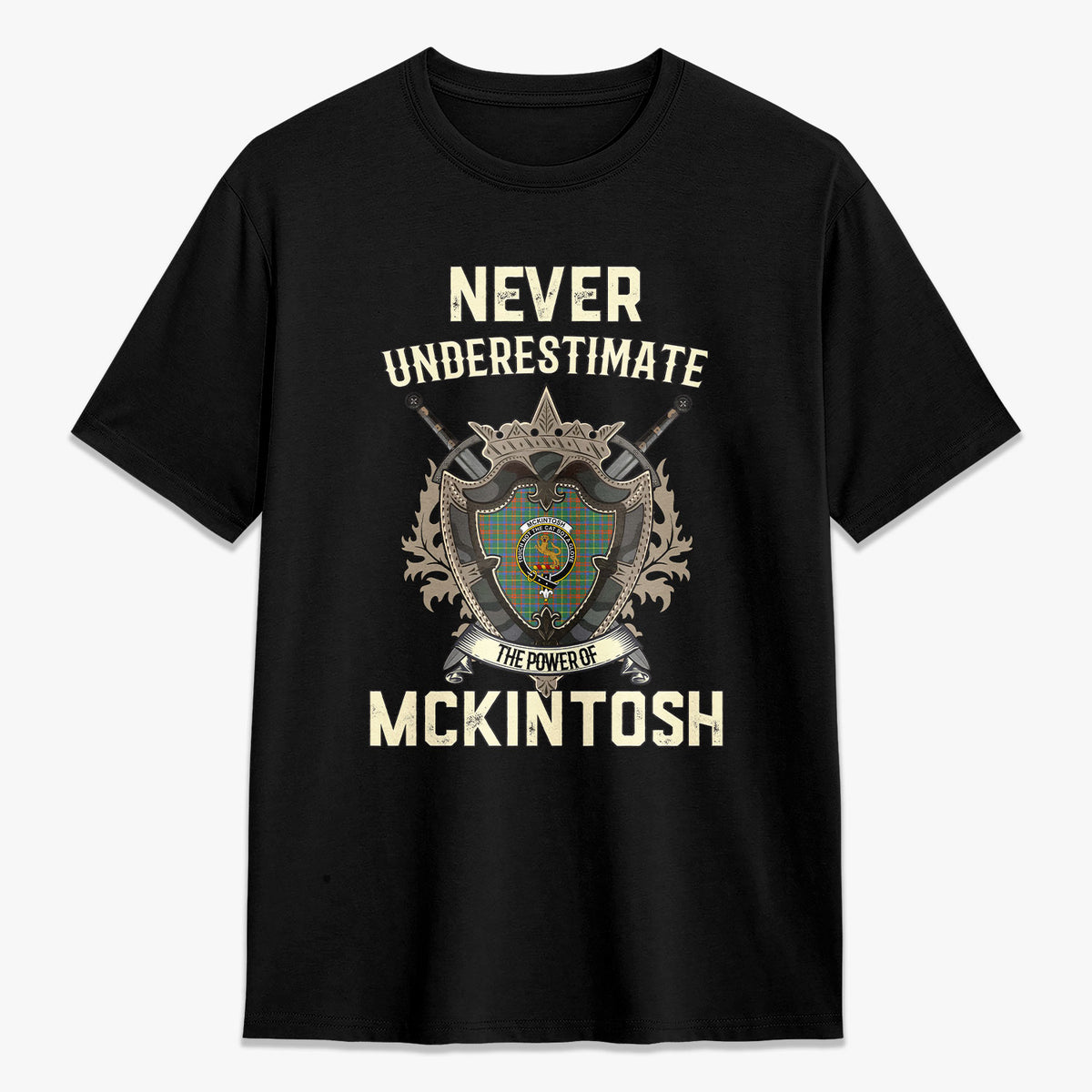 McKintosh Hunting Ancient Tartan Crest 2D T-shirt - Never Underestimate Style