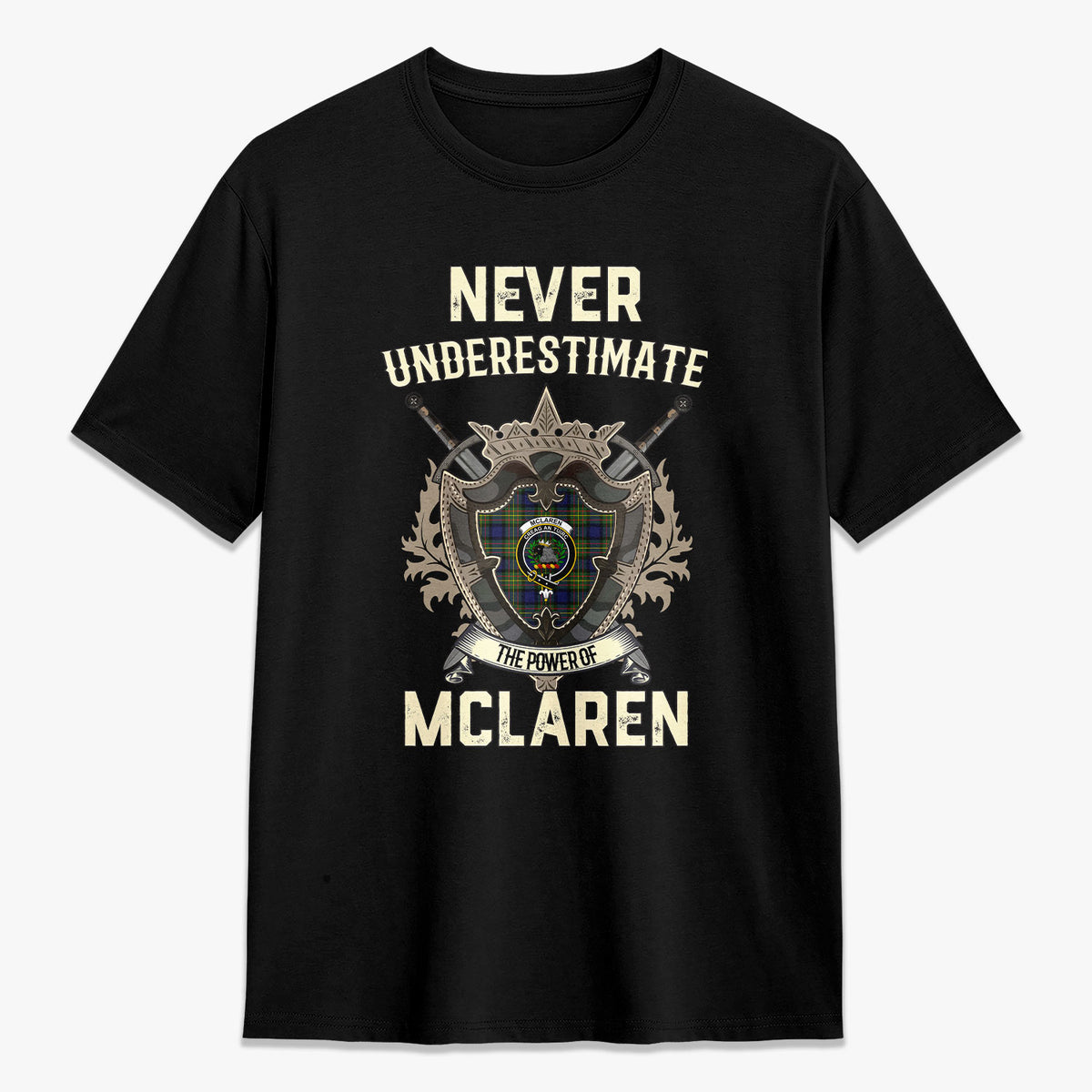 McLaren Modern Tartan Crest 2D T-shirt - Never Underestimate Style