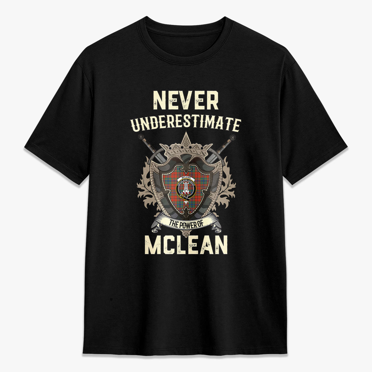 McLean of Duart Ancient Tartan Crest 2D T-shirt - Never Underestimate Style