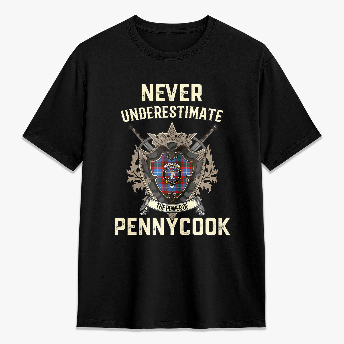 Pennycook Tartan Crest 2D T-shirt - Never Underestimate Style