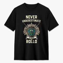 Rollo Ancient Tartan Crest 2D T-shirt - Never Underestimate Style
