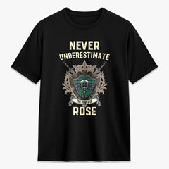 Rose Hunting Ancient Tartan Crest 2D T-shirt - Never Underestimate Style