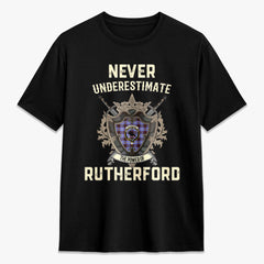 Rutherford Tartan Crest 2D T-shirt - Never Underestimate Style