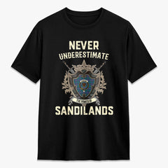 Sandilands Tartan Crest 2D T-shirt - Never Underestimate Style