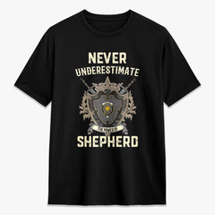 Shepherd Tartan Crest 2D T-shirt - Never Underestimate Style