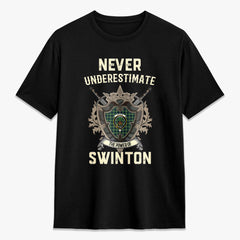 Swinton Tartan Crest 2D T-shirt - Never Underestimate Style