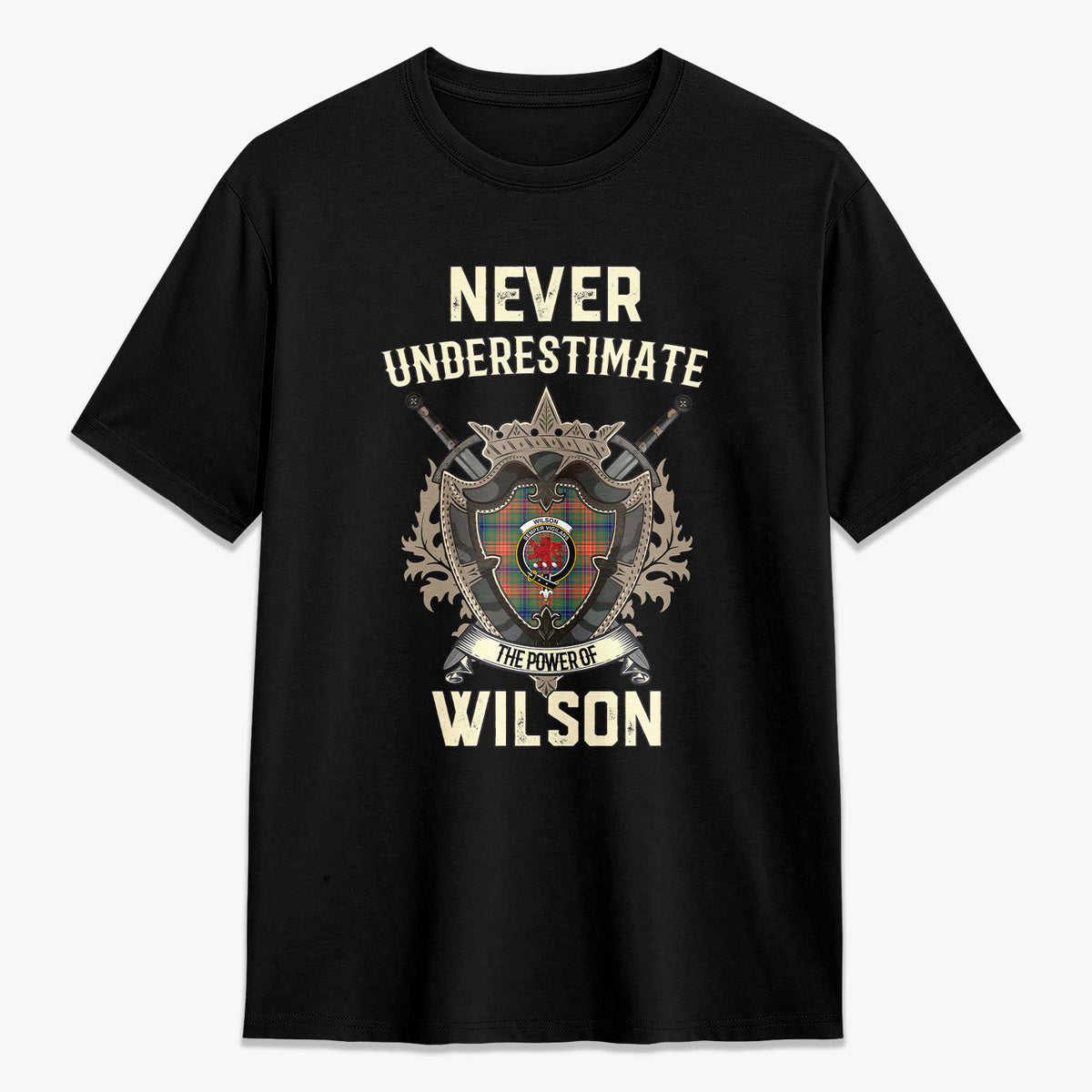 Wilson Ancient Tartan Crest 2D T-shirt - Never Underestimate Style