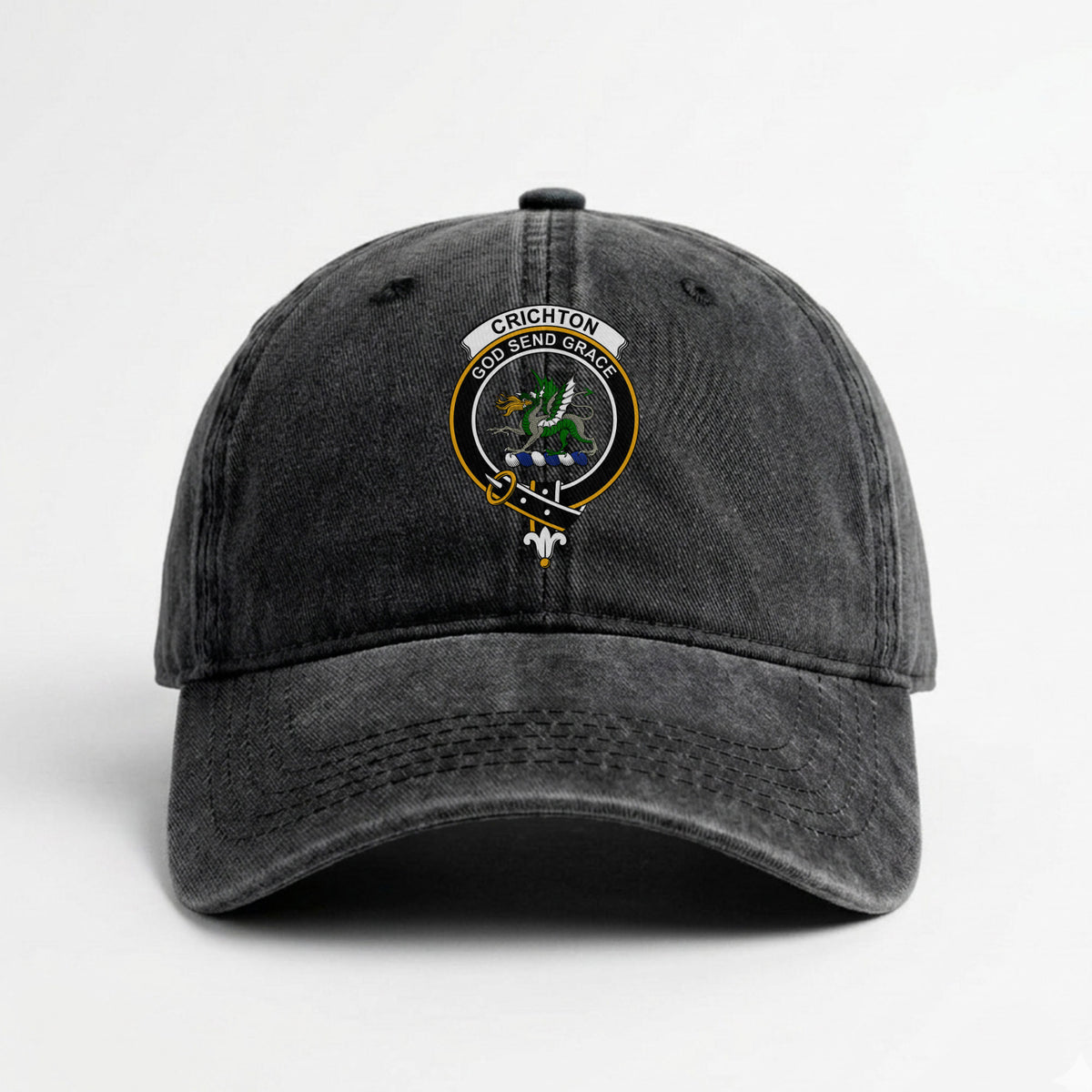 Crichton Crest Washed Classic Cap