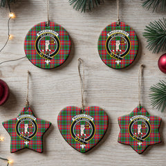 MacCulloch (McCulloch) Tartan Crest Christmas Ceramic Ornament