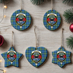 MacLeod of Harris Ancient Tartan Crest Christmas Ceramic Ornament