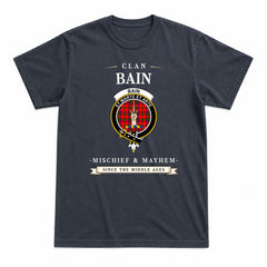 Bain Tartan Crest Mischief and Mayhem T-shirt
