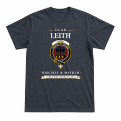 Leith Tartan Crest Mischief and Mayhem T-shirt
