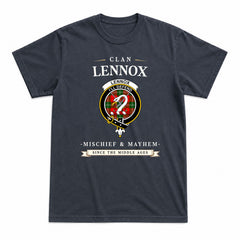 Lennox Tartan Crest Mischief and Mayhem T-shirt